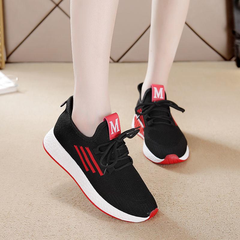 Women's New Spring Summer Sports Shoes Breathable Mesh Casual Shoes Lightweight Running Shoes Increased Net Shoes