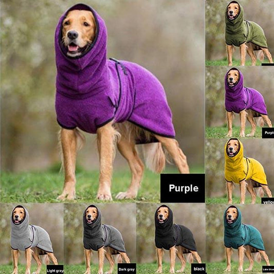 European and American Pet Clothing Fleece Velvet Golden Retriever Dog Thick Warm Clothing Pet Supplies