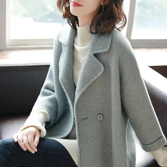 Winter Casual Cardigan Women Korean Style Knitting Mink Short Short Coat Women Autumn and Winter Loose and Thin