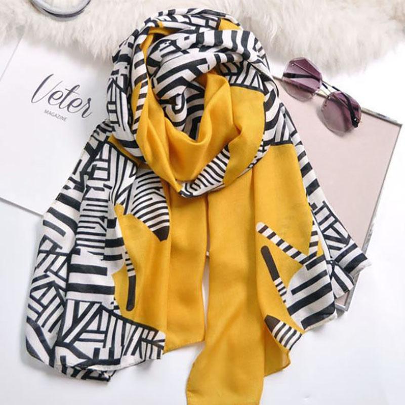 Autumn and Winter Cotton and Linen Scarf Oversized Korean Style Wild Fashion Shawl Dual-use Scarf