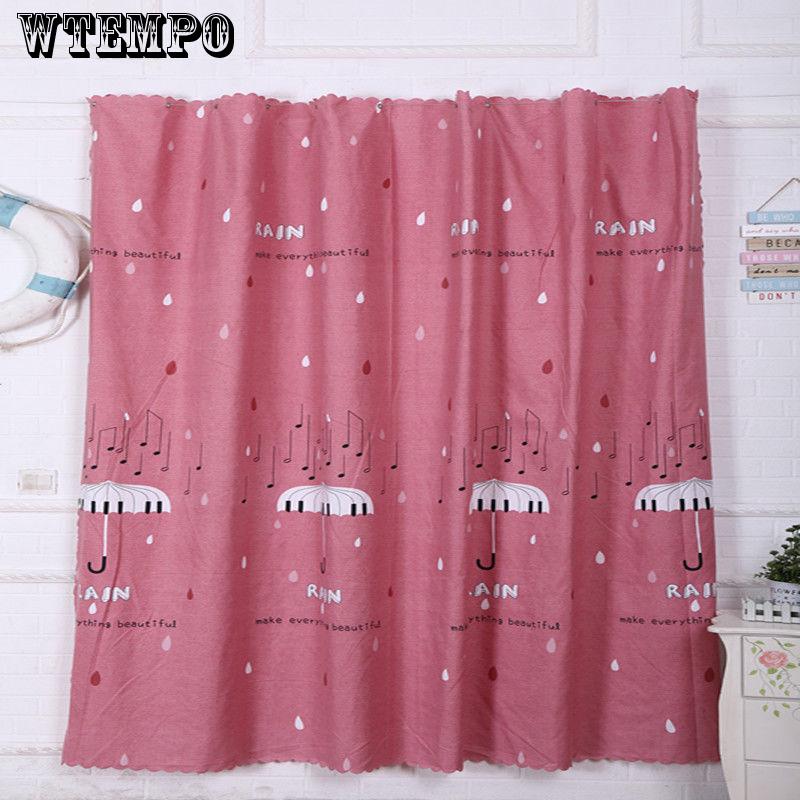 Shading Printed Curtains Living Room Bedroom Finished Cartoon Blackout Curtains