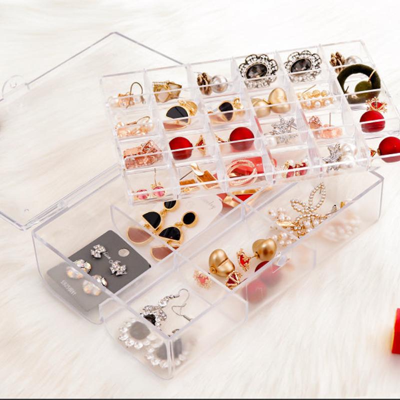 Earrings Earrings Jewelry Storage Box Ear Clips Induction Sorting Multi-layer Nail Art Diamond Box