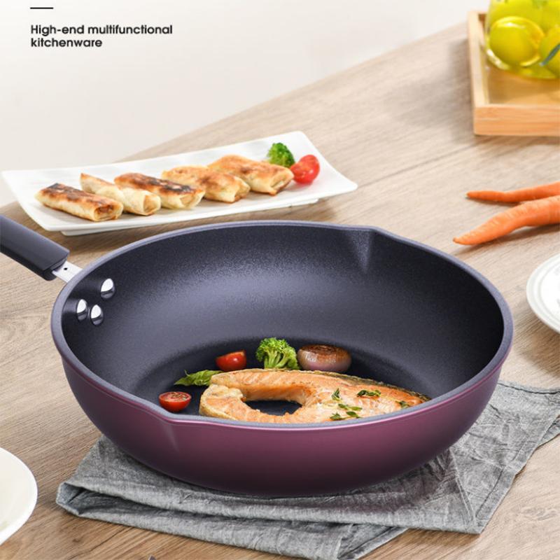 Non-stick Wok Household Cooking Pot Pots Pans Induction Cooker Special Gas Stove Gas Stove General