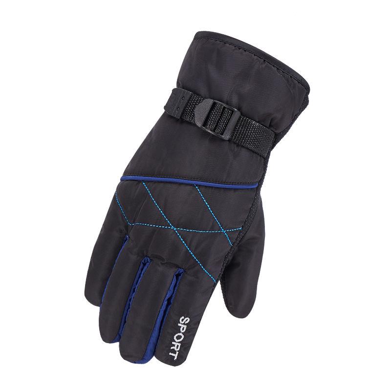 Winter Warm Leather gloves Thick gloves Man fashion gloves Plush Cotton gloves Windproof gloves