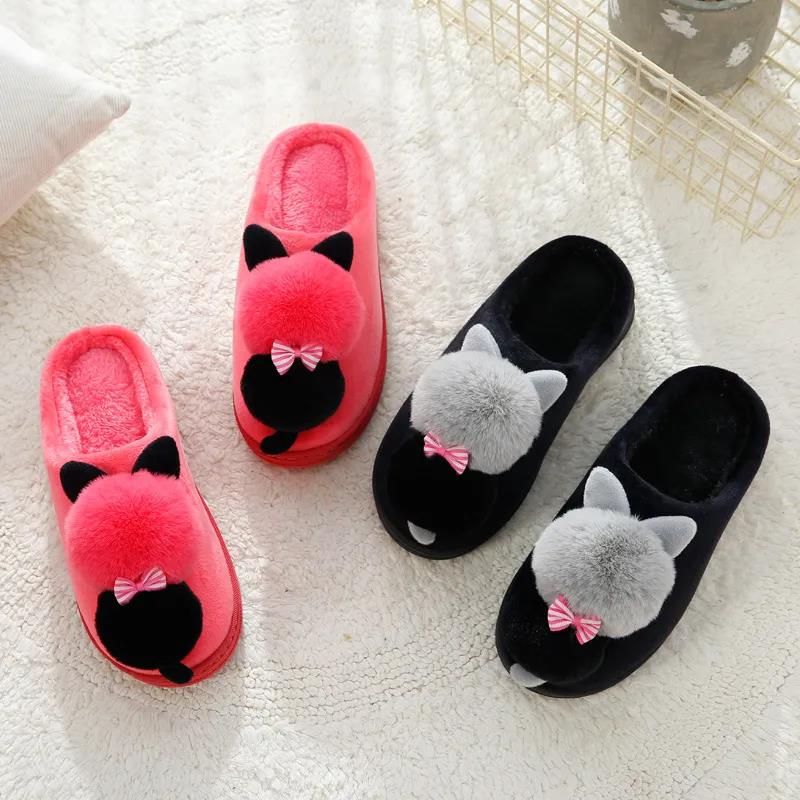 Indoor Casual Cotton Slippers Men's and Women's Slippers Keep Warm and Comfortable In Autumn and Winter