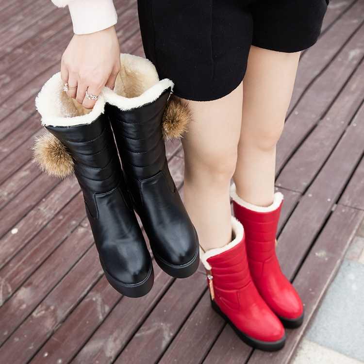 2019 Women Boots Winter Women Ankle Boots Waterproof Warm Women Snow Boots Women Shoes Women