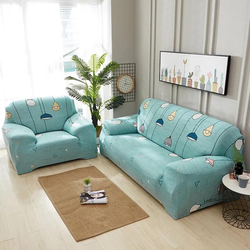 Elastic sofa covers for living room anti slip cartoon sofa slip cover 1/2/3/4 Seater simple mordern casual Slipcover Universal