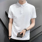 Summer Lapel Short-sleeved T-shirt Men's Lapel POLO Shirt Half-sleeved Top