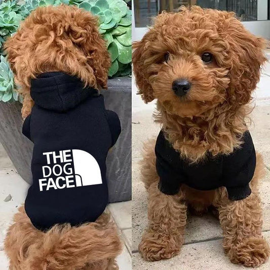 Pet Clothes Dog Clothing Autumn and Winter Pet Hoodie Sweater Cat Teddy Law Fighting Clothing Printed 2 Legged Hoodies Jacket Coats Dogs Rompers