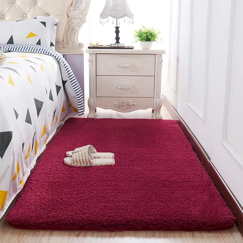 Thick Lamb Velvet Carpet Bedroom Full Bed Plush Blanket Living Room Sofa Coffee Table Mat