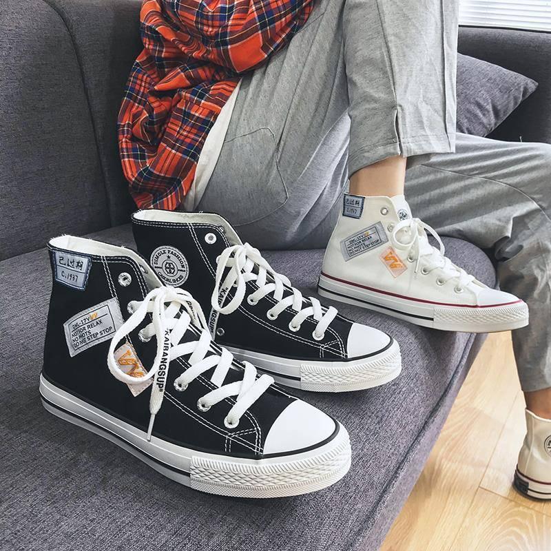 Change canvas shoes men's high-end joint name wild student tide shoes retro men's casual shoes