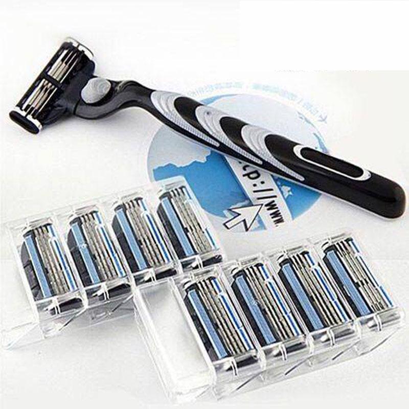 Three Layers Of Manual Shaver Men's Razor Blades Vintage Shaver Blade Head Male Lip Hair Shaving