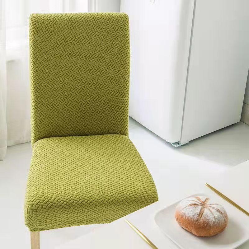 Dining Chair Cover Jacquard Spandex Slipcover Protector Case Stretch for Kitchen Chair Seat Hotel Banquet Elastic