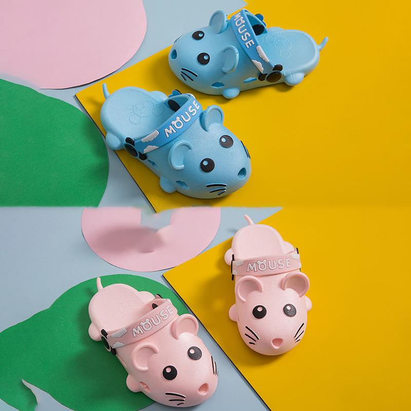 Children's Slippers Summer Cute Cartoon Students Non-slip Home Furnishings Small Medium and Big Children Soft Bottom Male Indoor Parent-child Slippers