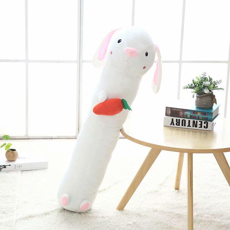 Long Strip Pillow Cylindrical Plush Sleeping Pillow Removable Washable Bed Sleeping Pillow