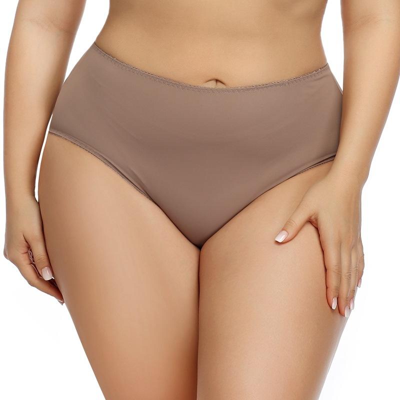 6pcs Seamless Plus Size Women's Panties Close To High Waist Sexy Cotton Briefs XL-6XL