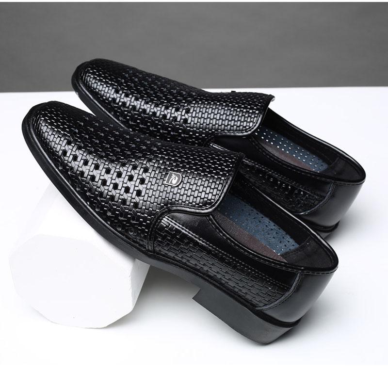 Summer Men Shoes Casual Luxury Genuine Leather Loafers Moccasins Breathable Slip on Shoes