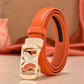 Girls belt leather automatic buckle thin belt leather fashion wild ladies pants belt