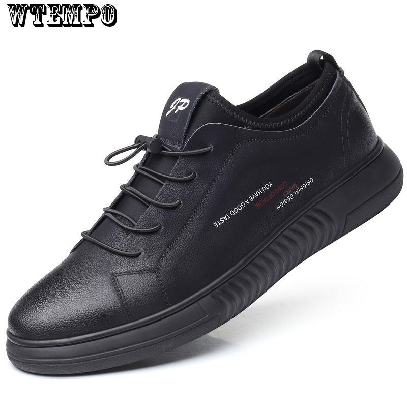 Sweat-proof Sports Shoes Men's Leather Sneakers Leather Shoes Casual Shoes White Shoes