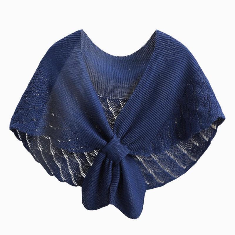 Sunscreen Shawl Women Summer Thin Knitted Hollow Shawl with Skirt High-end Shawl Women's Clothing Outer Matching Accessories