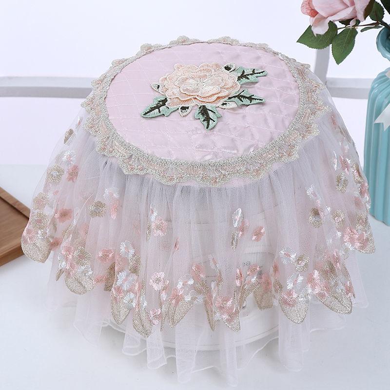 Round Pastoral Rice Cooker Cover Towel Rice Cooker Cover Towel Electric Cooker Cover Multi-function Cover Towel Lace Electric Appliance Dust Cover