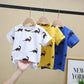 Kids Boys Short Sleeve T-shirts Tops Clothes 2-8Y Baby Boy Print Tees Children Clothing Kid Cotton