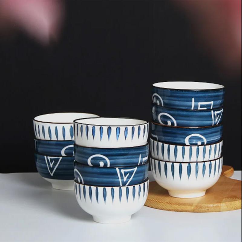 Cutlery Bowl Set Ceramic Tableware Creative Japanese Style Set Noodle Bowl Household Ceramic Tableware