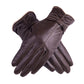 Women's Goatskin Leather Gloves Cycling Driving Plus Cashmere Warm Mittens Windproof Winter Classic Leather Gloves High Quality Anti-pilling Soft