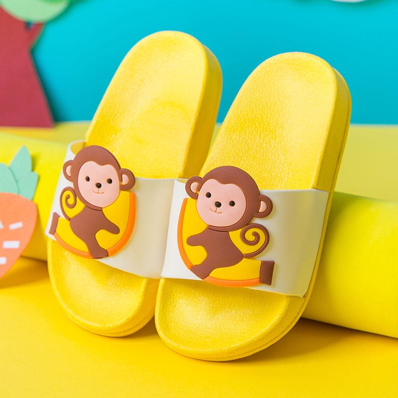 Cartoon Version of Children's Slippers Boys and Girls Cartoon Kids Baby Indoor Bathing Bathroom Non-slip Parent-child Home Sandals and Slippers