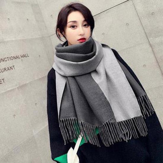 Scarf Fashion Cashmere Scarf Autumn and Winter Shawl Ladies Solid Color Luxury Scarf