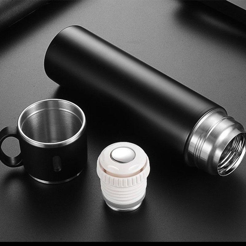 580 Ml Thermos Cup Insulation Cup Stainless Steel Male and Female Students Large Capacity Portable Outdoor Vacuum Water Cup Business Cup Travel Cup