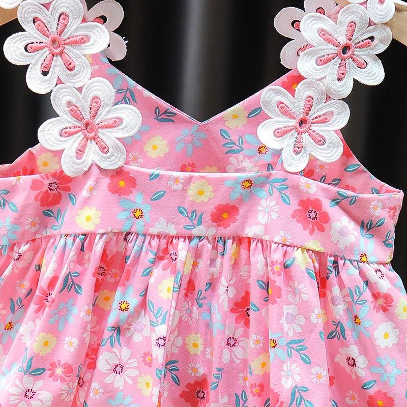 Baby Girl Skirt Summer Dress Princess Suspender Dress Children's Clothing Girl Dress Baby Floral