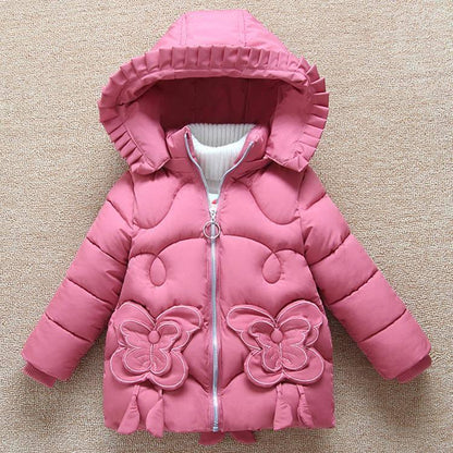 Baby Girls Jacket Winter Cotton Coat Children's Clothing Jacket Down Jacket Cute Baby Clothes