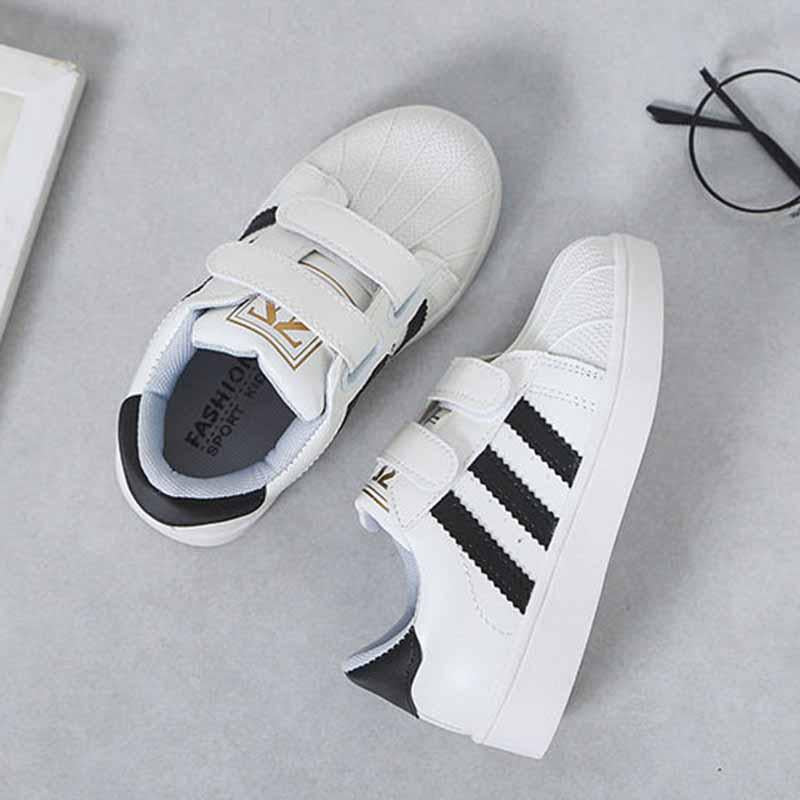 Size 21-36 Child Sneakers Sandals Kids Leather Breathable Wear-resistant Basketball Shoes Lightweight Running Shoes Comfortable Deodorant Skate Shoes