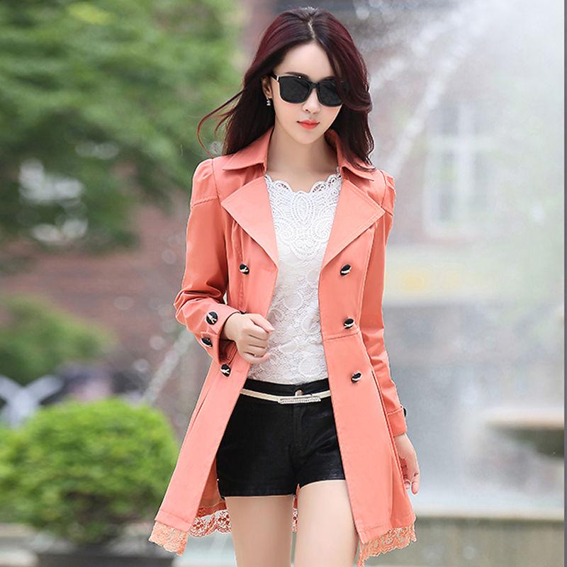 Woman's clothing Long-sleeved warm Windbreaker Large size Woolen coat Autumn and winter large size