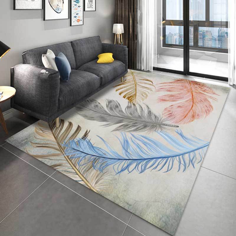 Modern Abstract Carpet Living Room Coffee Table Mat Bedroom Bedside Blanket Door Mat European Style Foot Mat Door Mat