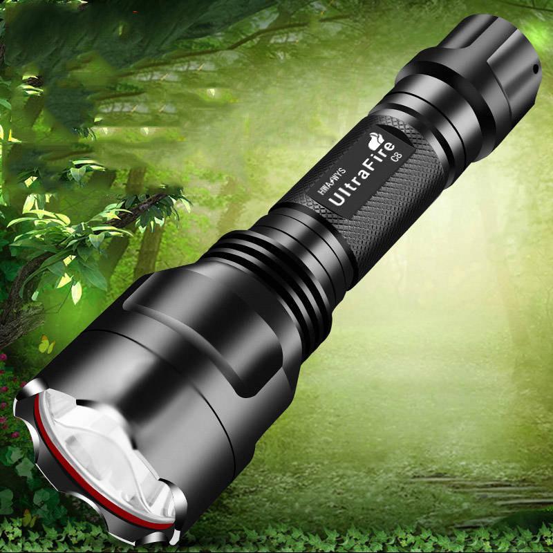 C8 Strong Light Flashlight Rechargeable Super Bright Multi-function Long-range Mini Led Special Force 5000