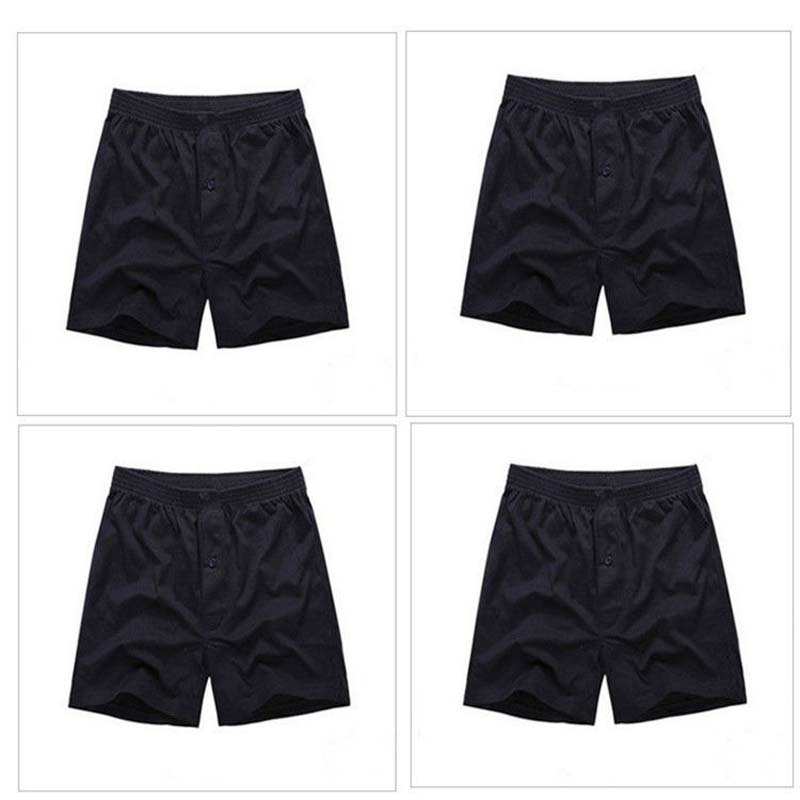 4-pack Men's Briefs Boxer Loose Plus Size Cotton Home Boxer Shorts