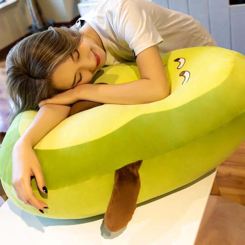 Cute Avocado Pillow Ragdoll Birthday Gift Girl Cushion Doll Doll Large Plush Toy