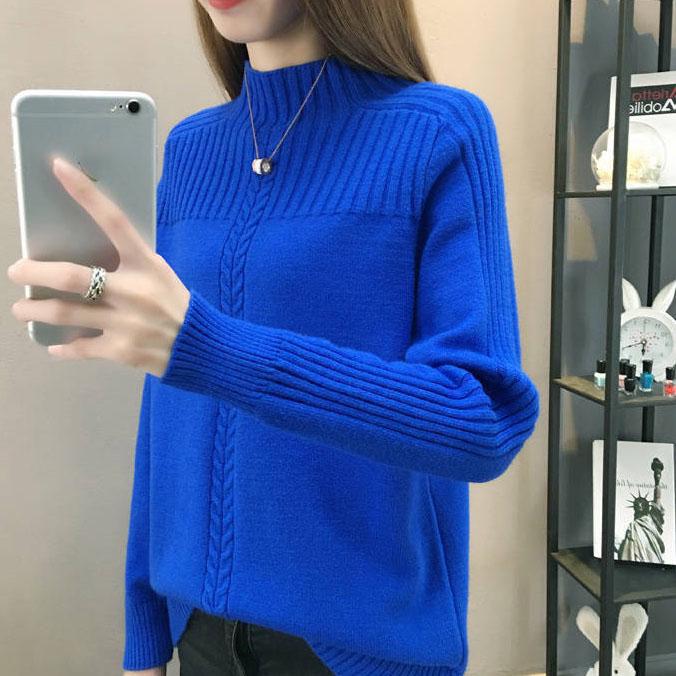 Fashion Women Sweaters and Pullovers Long SleeveTurtleneck Solid Slim Sexy Elastic Women Tops