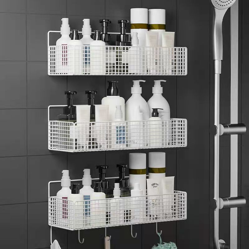 Bathroom Racks Bathroom Wall-mounted Hand-washing Sink Wall Storage Shelf Toilet Kitchen Wall-mounted Storage Rack Towel Rack Storage Holders