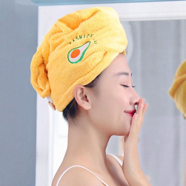 1pcs Women's Winter Dry Hair Cap Super Absorbent Shower Cap Hair Washing Quick Drying Embroidered Towel Female Thickened Hair Towel