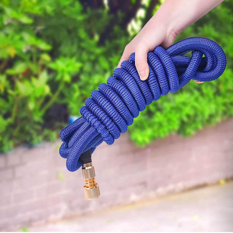 15 Meters High Pressure Water Gun Car Wash Artifact Household Telescopic Hose Powerful Water Pipe Nozzle Brush Car Watering Water Gun Set