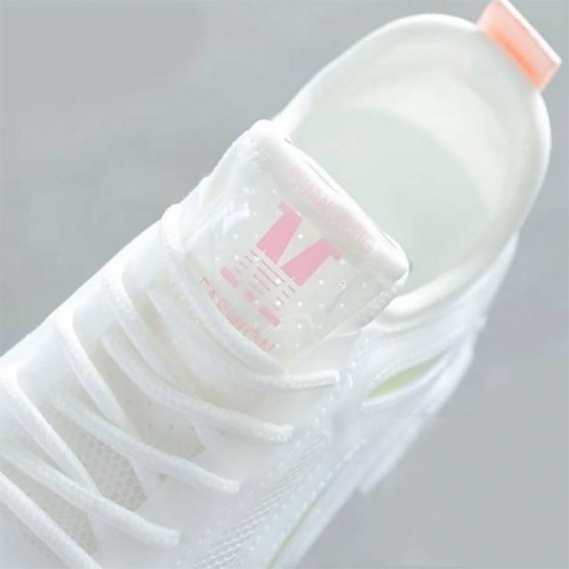 Spring Fashion Clearance Women's Breathable Net Shoes Hollow All-match Net Sports Shoes Student Flat White Shoes