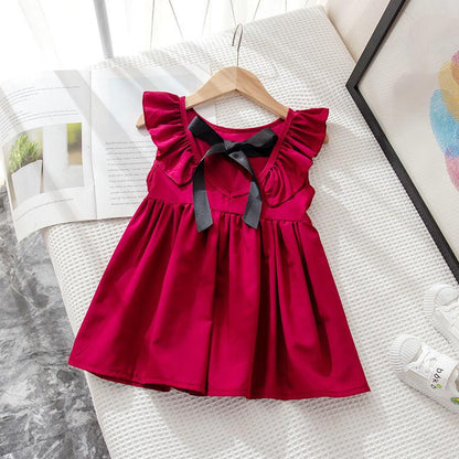 Girls Dress Korean Version of Suspenders Plaid Casual Sleeveless Party Princess Dress Cute Child Baby Kid Female Dress