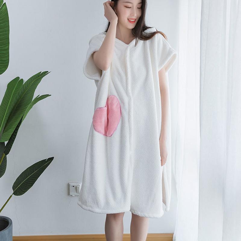 Wearable Bathrobes Women Microfiber Soft And Skin-Friendly Absorbent Bath Towels Home Textiles Bathroom Sauna Towels Household Bathwear