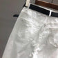 WTEMPO No belt White Star Sticker Rhinestone High-waisted Jeans Harem Pants Female Spring and Autumn Ripped Cropped Trousers