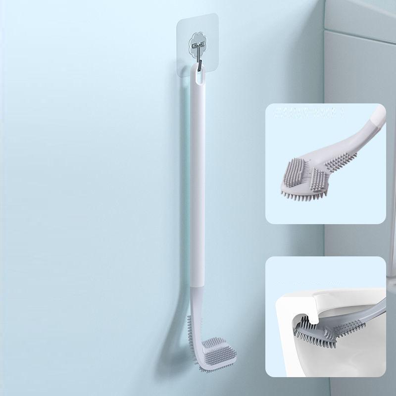 Golf Silicone Toilet Brush Household Brush No Dead Ends Multi-function Cleaning Toilet Wash Toilet Artifact Hang on The Wall