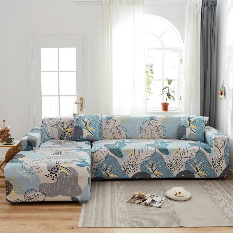 Elastic Sofa Cover for Living Room Adjustable Geometric Sofas Chaise Covers Lounge Sectional Couch Corner Sofa Slipcover