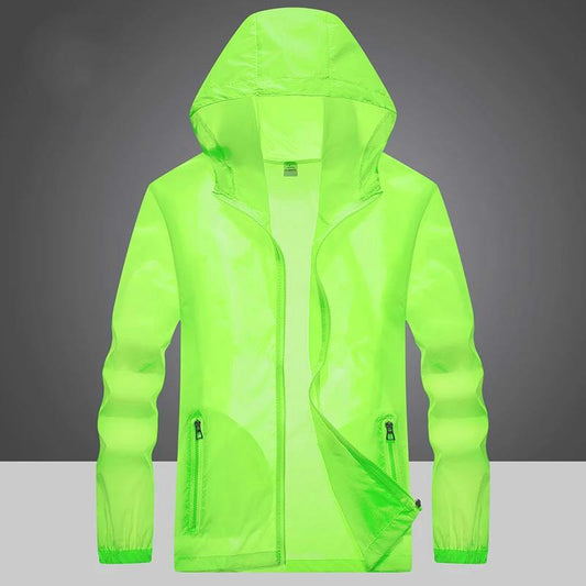 Summer Ultra-thin Sunscreen Clothing Men's Large Size Windproof UV Protection Sunscreen Clothing Ice Silk Breathable Quick-drying Clothing Jacket